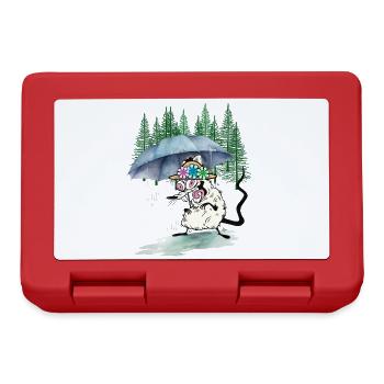 Parapluie Enfants Enfant Rat Forêt Randonnée - Boîte à goûter - rouge - Devant