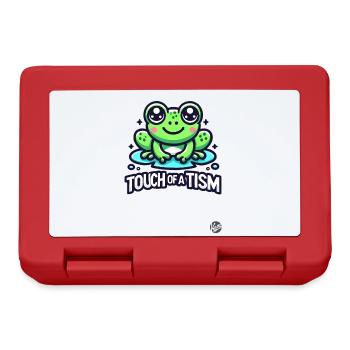 "Touch of the Tism" Frog - Lunchbox - red - Front