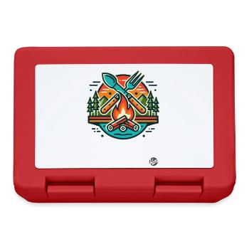 Camping cutlery and campfire food - Lunchbox - red - Front