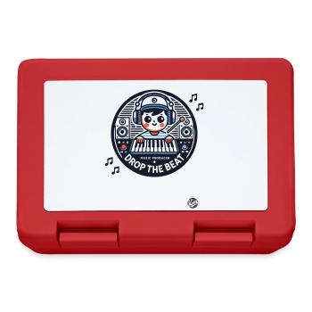 Little music producer puts on the beat - Lunchbox - red - Front