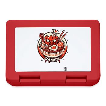 Japanischer Ramen Eier Speck und Schweinefleisch - Brotdose - Rot - Vorne