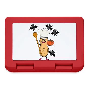 Cacahuète Citrouille Halloween Cuisine Chefs Enfants - Boîte à goûter - rouge - Devant