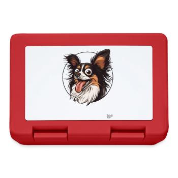 Cute and Funny Little Papillon - Lunchbox - red - Front