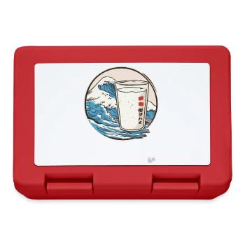 Japanese Sea Waves and Milk - Lunchbox - red - Front