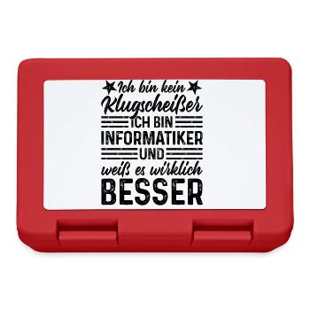Informatiker - Brotdose - Rot - Vorne