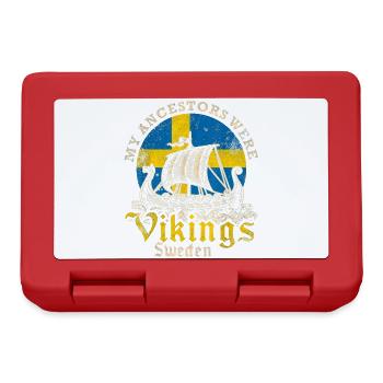 Mes ancêtres étaient des Vikings Suède Design - Boîte à goûter - rouge - Devant