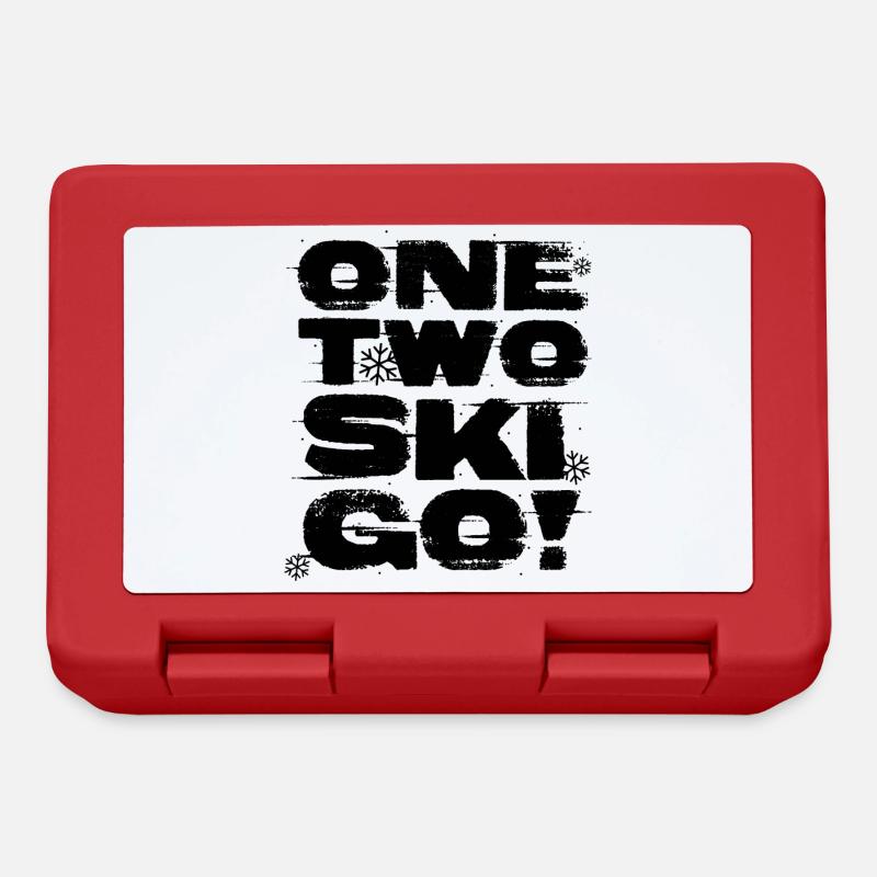 Ski - Brotdose - Rot