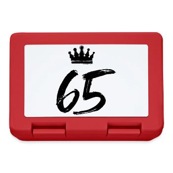 65 Couronne numérique - Boîte à goûter - rouge - Devant