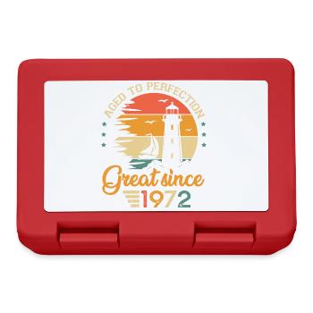 51 years old boat great since 1972 anniversary - Lunchbox - red - Front