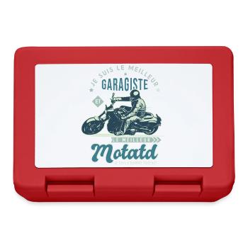 Motard le meilleur garagiste cadeau cool - Boîte à goûter - rouge - Devant