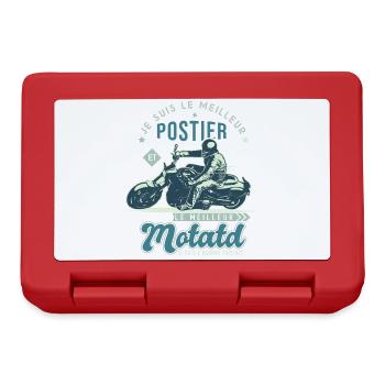 Motard le meilleur postier cadeau cool facteur - Boîte à goûter - rouge - Devant