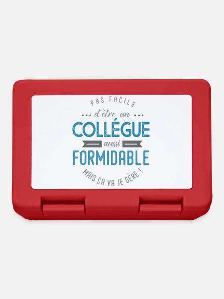 Collégue collegue formidable cadeau pour collégue - Boîte à goûter - rouge