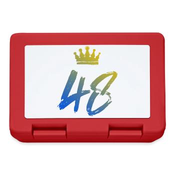 48 Couronne numérique - Boîte à goûter - rouge - Devant