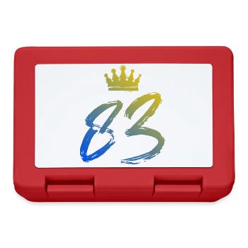 83 Couronne numérique - Boîte à goûter - rouge - Devant