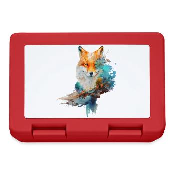 Design Fuchs fait d’aquarelles - Boîte à goûter - rouge - Devant