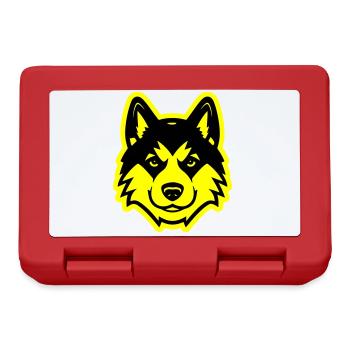 Akita Dog Head - Lunchbox - red - Front