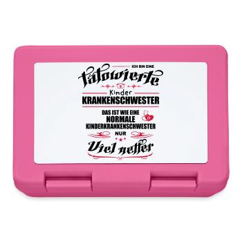 Tätowierte Kinderkrankenschwester ist netter! - Brotdose - Pink - Vorne
