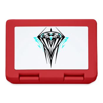 Diamond Jewel Gemstone - Lunchbox - red - Front