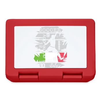 Fußball Italien Torschuss Team Illustration Symbol - Brotdose - Rot - Vorne