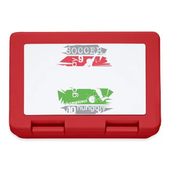 Football Hungary Tournament Collage Goal Shot Icon - Lunchbox - red - Front