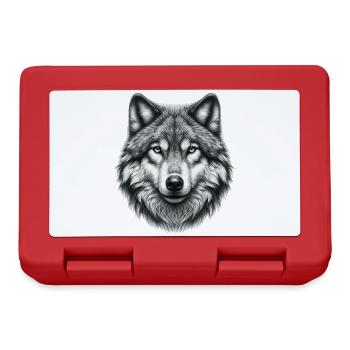 Wolf - Brotdose - Rot - Vorne