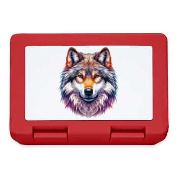 Loup - Boîte à goûter - rouge - Devant