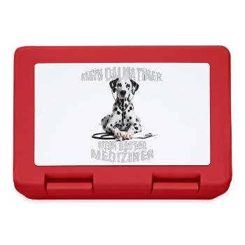 Mon dalmatien est mon médecin - Boîte à goûter - rouge - Devant