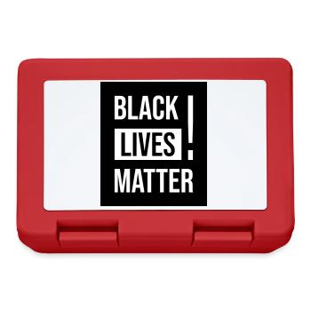Black Lives Matter Shirt Gift - Brotdose - Rot - Vorne