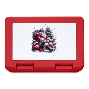 Père Noël : Pause avec style - Père Noël - Boîte à goûter - rouge - Devant
