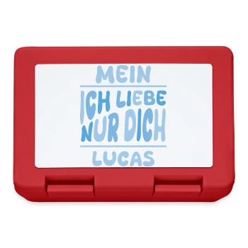 Lucas als Mann - Brotdose - Rot - Vorne
