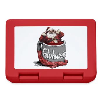 Mulled Wine Santa Mug Illustration Mulled Wine Stand - Lunchbox - red - Front