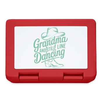 Großmutter tanzt Line-Dance - Brotdose - Rot - Vorne