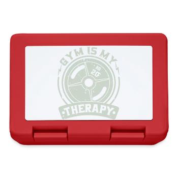 La salle de sport est ma thérapie - Boîte à goûter - rouge - Devant