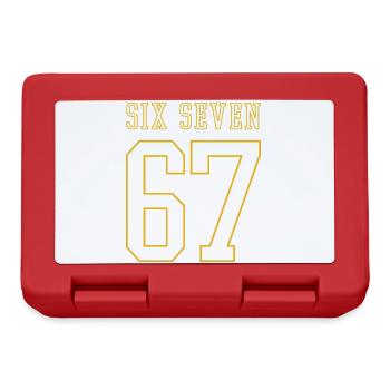 67 Six Seven - viral memes - College - Lunchbox - red - Front