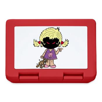 Petite fille démoniaque - Boîte à goûter - rouge - Devant