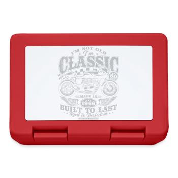 60th Birthday 60 Years Vintage Motorcycle Gift - Lunchbox - red - Front