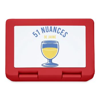 51 nuances de jaune - Pour les fans de pastis - Boîte à goûter - rouge - Devant