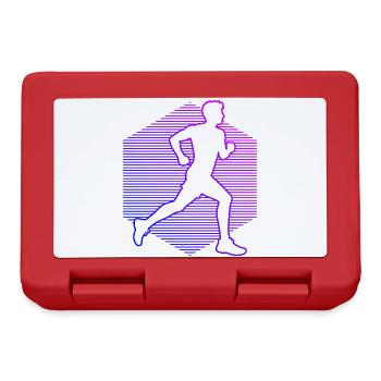 Geschenkidee für einen Running mit Running - Brotdose - Rot - Vorne