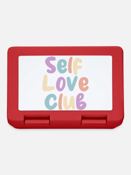 Self Love Club Pastel Print - Lunchbox - red