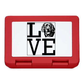 Amour Hovawart chien propriétaire de chien chien disant chien - Boîte à goûter - rouge - Devant