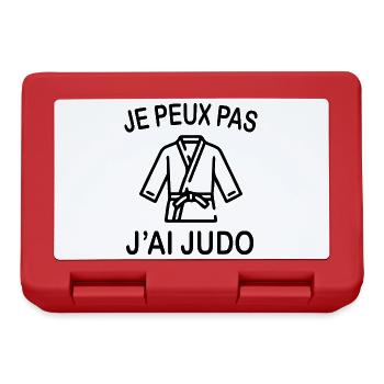 Je Peux Pas J'ai Judo - Boîte à goûter - rouge - Devant