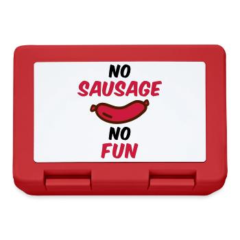 No sausage no fun - Lunchbox - red - Front