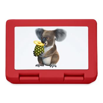 Koala and pineapple - Lunchbox - red - Front
