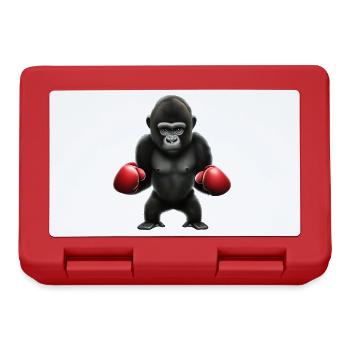 Boxer Gorille - Boîte à goûter - rouge - Devant