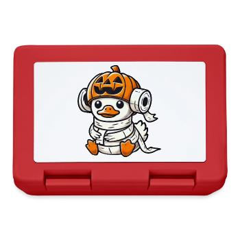 Mignon Halloween Canard Citrouille Papier toilette Toilet Daddy - Boîte à goûter - rouge - Devant