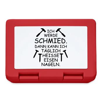 Schmied - Brotdose - Rot - Vorne