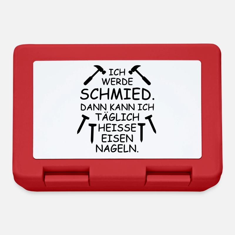 Schmied - Brotdose - Rot