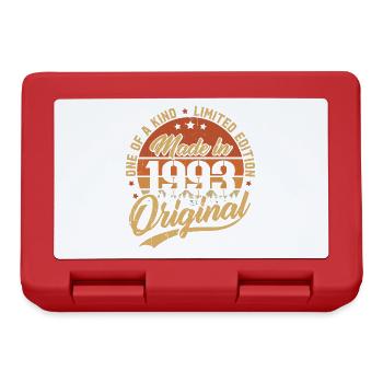 1993 Vintage Born Retro Vintage Geburtstagsgeschenk - Brotdose - Rot - Vorne
