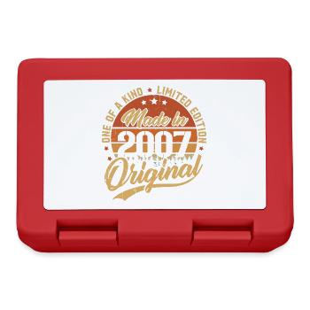 2007 Vintage Born Retro Vintage Birthday Gift - Lunchbox - red - Front