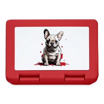 DOG FRENCH BULLDOG - Lunchbox - red - Front